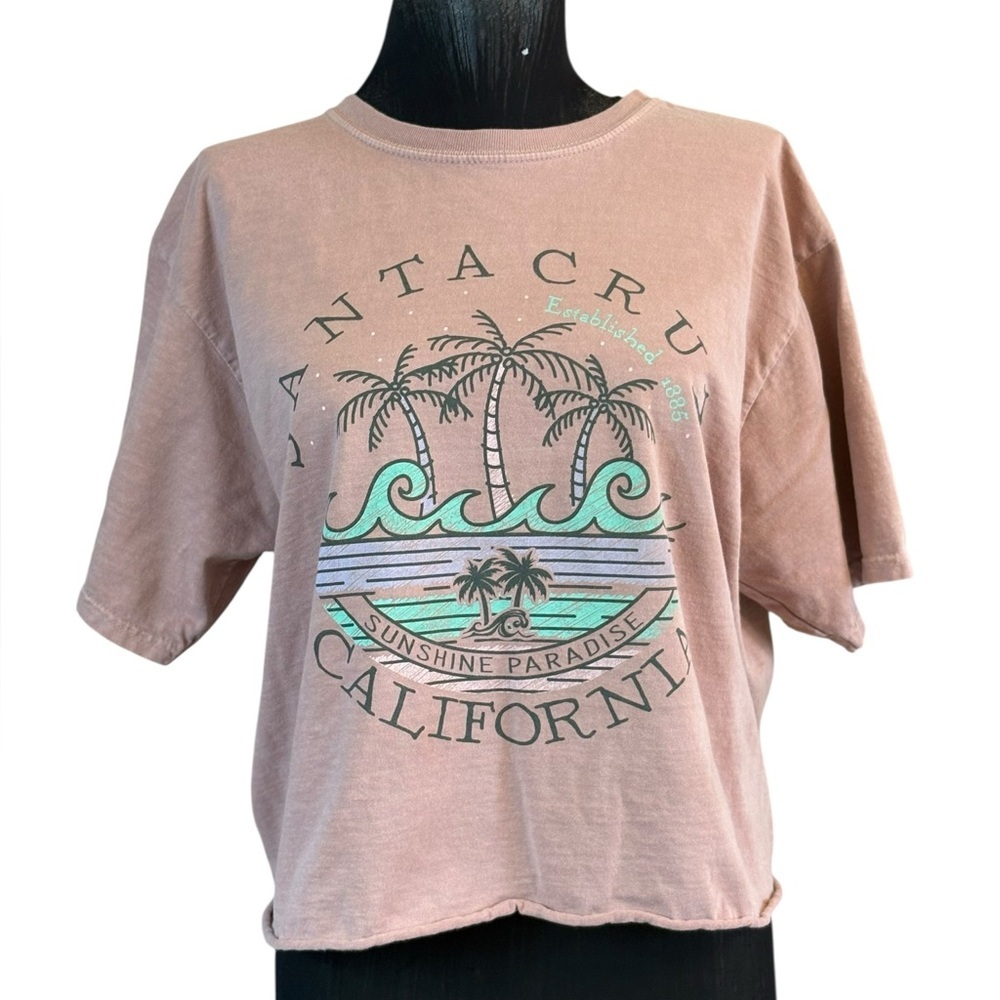 Santa Cruz Skateboards California Tee in Peach Pink - Picture 7 of 16